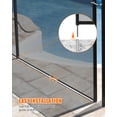 thumbnail image 3 of Pool Safety Fence – Removable for Inground & Above Ground Pools – Durable PVC Mesh Barrier – Easy DIY Install – Stainless Steel Feet – 4x48FT, 3 of 6