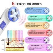 Radio Frequency Skin Tightening Machine, 6-in-1 Rechargeable Anti-Aging Skin Care Microcurrent Facial Device, Red Light, Wrinkle Remove, Rejuvenation, Skin-Firming