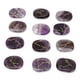 thumbnail image 4 of Conjunto de cristal de amatista natural con símbolo tallado para decoración de adivinación de meditación, 4 of 12