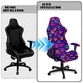 thumbnail image 5 of Jiueut Dog Paw Print Gaming Chair Cover with Armrest Cover, Stretch Desk Chair Covers Removable Computer Chair Slipcovers Washable Furniture Protector, 5 of 7