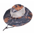 thumbnail image 2 of harmtty Unisex Summer Camo Breathable Mesh Sun Protection Hat Boonie Outdoor Hunting Cap,Coffee, 2 of 8
