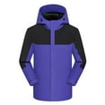 thumbnail image 4 of Elabch Sports Women's Winter Ski Jacket Waterproof Snow Coats Snowboard Fleece Lined Windbreaker Rain Coats Outdoor Plus Size Warm Hiking Jackets with Hooded Purple 5XL, 4 of 9