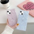thumbnail image 5 of Pearl Glitter iPhone 13 Case, Slim Thin Glossy Soft TPU Silicone Rubber Gel Trunk Box  Edges Fashion Bumper Cover Compatible with iPhone 13 (Pink Pearl), 5 of 10