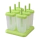 thumbnail image 1 of Moldes reutilizables para paletas, Kmeivol Juego de 6 moldes para paletas de silicona, fabricante de paletas con palos y protectores contra goteo, 1 of 8