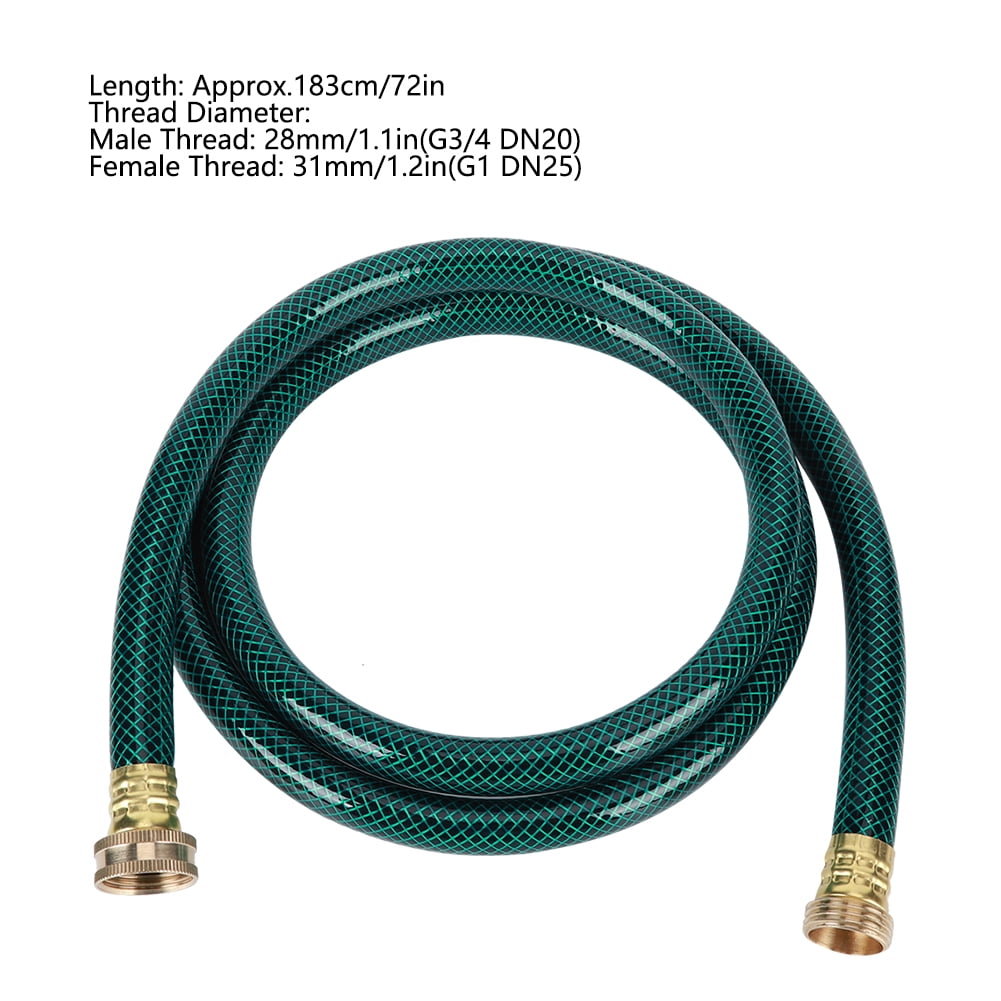 QIILU Flexible Hose,Flexible Garden Hose,DN25 FNPT PVC Flexible Garden Hose Agriculture Lawn Water Irrigation Car Washing Hose