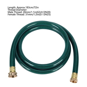 Ccdes Flexible Hose,DN25 FNPT PVC Flexible Garden Hose Agriculture Lawn Water Irrigation Car Washing Hose,Irrigation Hose
