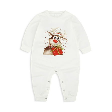 

JBEELATE Family Matching Christmas Pajamas for Adults Teens and Baby Holiday Parent-Child Outfits Sleepwear Homewear