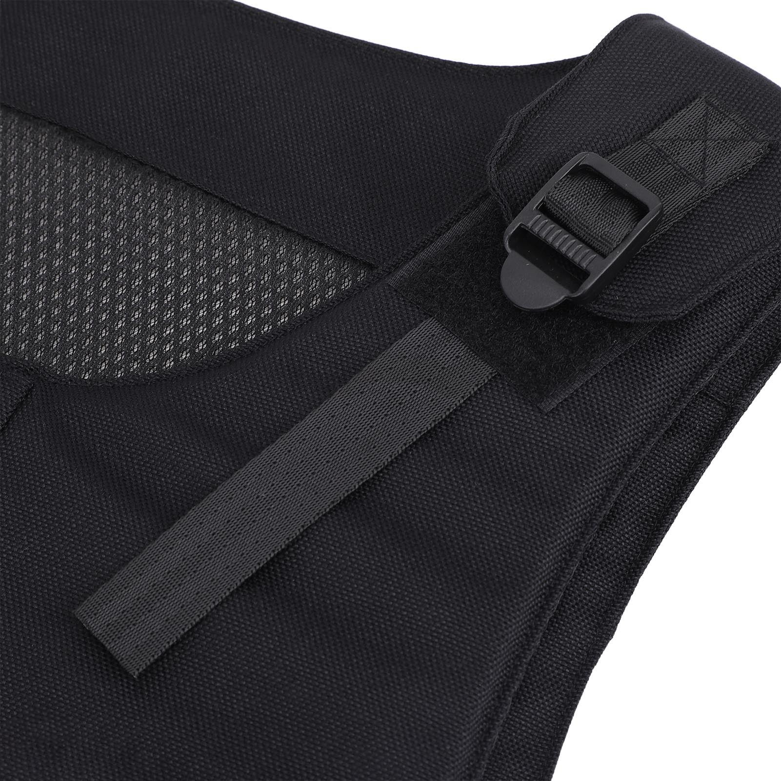 Nieyigj Equestrian Safety Vest Breathable EVA Shock Absorbing Foam Padded Protective Horse Riding Body Protector for Kids and Adults, Black, Size XS (Fits 3.9 to 4.6 ft / 1.2 to 1.4 m)