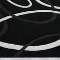 thumbnail image 4 of Allstar Black Modern Geometric circle design Area Rug (5' 2" x 7' 2"), 4 of 7