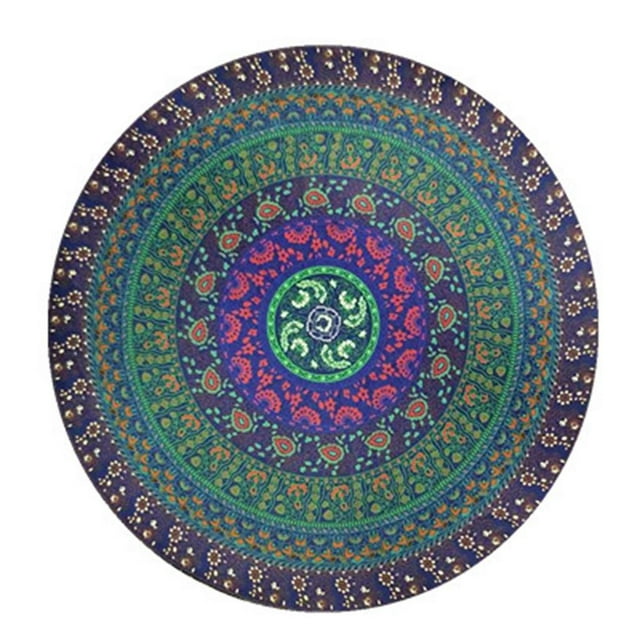 maskred Round Beach Throw Tapestry Printing Picnic Mat Beach Blanket Tapestry No.6