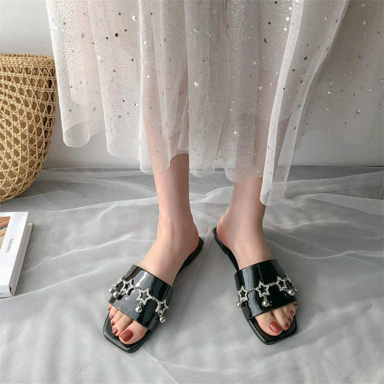 Ladies Slide Slippers Summer Flat Sandals Bedroom Indoor Flip Flops  Slippers - China Design Walking Shoes and L V Sneaker for Men Women price