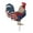 B, variant on 2D Acrylic Rooster Statues Waterproof Chicken Sculpture Metal Garden Deco Outdoor Yard Ornament for Patio Lawn Backyard