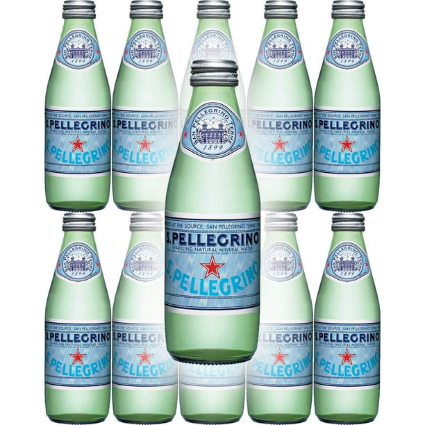 San Pellegrino Sparkling Natural Mineral Water, 8.45oz Glass Bottle