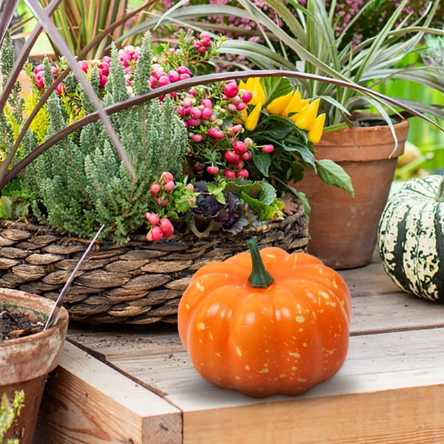 Cqxid Shooting Props Under $5 Mini Artificial Pumpkins Fall Harvests Simulation Pumpkins Decor Fake Fruit Home Decor For Thanksgiving Party Decorations