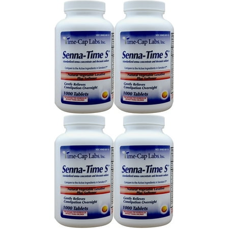 Senna-S Generic for Senokot-S Natural Vegetable Laxative Plus Stool Softener 1000 Tablets PACK of