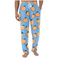 thumbnail image 2 of Styesk Men's Pants Men Printing Elastic Waist Draw Rope Pocket Full Length Pants, 2 of 6