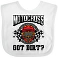 thumbnail image 3 of Inktastic Motocross Dirt Biking Got Dirt Boys or Girls Baby Bib, 3 of 4
