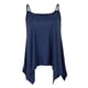 thumbnail image 2 of Blend de de Las Mujeres Spaghetti Correa Tops Tops Tank Tops V CAMISOLA PLISADA Salvador tirante de espagueti sin mangas, 2 of 9