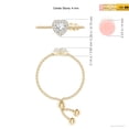 thumbnail image 4 of ANGARA Lab Grown Heart-Shaped Diamond Bolo Ring for Women in 14K Yellow Gold (Size-4mm| Color-F-G| Clarity-VS) | April Birthstone, Anniversary, Jewelry Gift for Women | Lab-Grown Diamond Ring, 4 of 6
