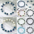 thumbnail image 5 of EOEMY Hand Of Fatima Turkey Eyes Blue Evil Eye Bracelet Handmade Women'S Resins Bead-7-Style 7, 5 of 9