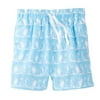 Azul Baby Boys Light Blue White Penguin Print Freeze Swimwear Shorts