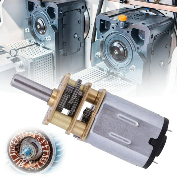 3V Dc Gear Reduction Motor, 200 Rpm, N20 Metal Gear Motor, 3V 12 N20 Electronic Lock Metal Gear Motor with Gearwheel, High Precision Motor for Diy and Robotics Projects, Meiiso