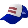 thumbnail image 1 of Flag of Latvia Mesh Back Trucker Cap Baseball Cap, 1 of 8