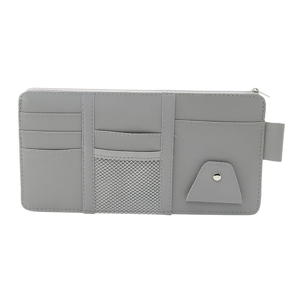 Visor Solar para Clip de Almacenamiento Del Coche, Organizador Multifuncional para Gafas Tarjetas Documentos Facturas Pluma, Organizador de Almacenamiento Del Coche