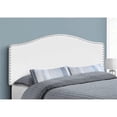 thumbnail image 2 of Bowery Hill Bed Headboard Queen Bedroom Upholstered Pu Leather Look White, 2 of 3