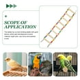 thumbnail image 4 of ELAYARD Parakeet Climbing Ladder Bird Cage Hanging Ladder Natural Wood 1 Set, 4 of 8