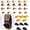 D: 30Pcs Fly Fishing Flies Kit, variant on Fly Fishing Poppers Fly Fishing Dry Flies Topwater Fishing Lures Bass Popper Flies Bugs Lures Panfish Bait Fly Trout Bobber Flies Kit for Bass Trout Panfish Bluegill Salmon