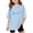 Light Blue, variant on RMGVDSD Girls' Summer Cute T Shirts Girls Short Sleeve T Shirts Letter Printed T-Shirt Kids Oversized Tops Casual Crewneck Basic Tees Trendy Girls' Tees 3-4 Years