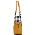 thumbnail image 5 of MKF Collection Yale Women Tote Bag with Wallet Checkered Handbag Purse by Mia K - Olive, 5 of 10