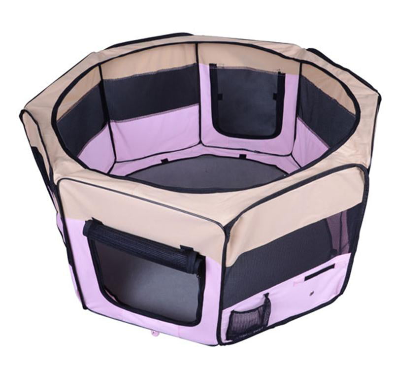 XAJGW Style Pet Play Pen Portable Foldable Puppy Dog Pet Cat Rabbit Guinea Pig Fabric Playpen Crate Cage Kennel Tent 