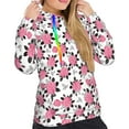 thumbnail image 4 of KLL Rose Flowers for Womens Pullover Hoodie with Pocket Hooded Long Sleeve Shirts Sweatshirt for Women-Large, 4 of 7