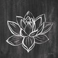 thumbnail image 3 of Zaman, Farida 12x12 Black Modern Framed Museum Art Print Titled - Lotus Gray, 3 of 5