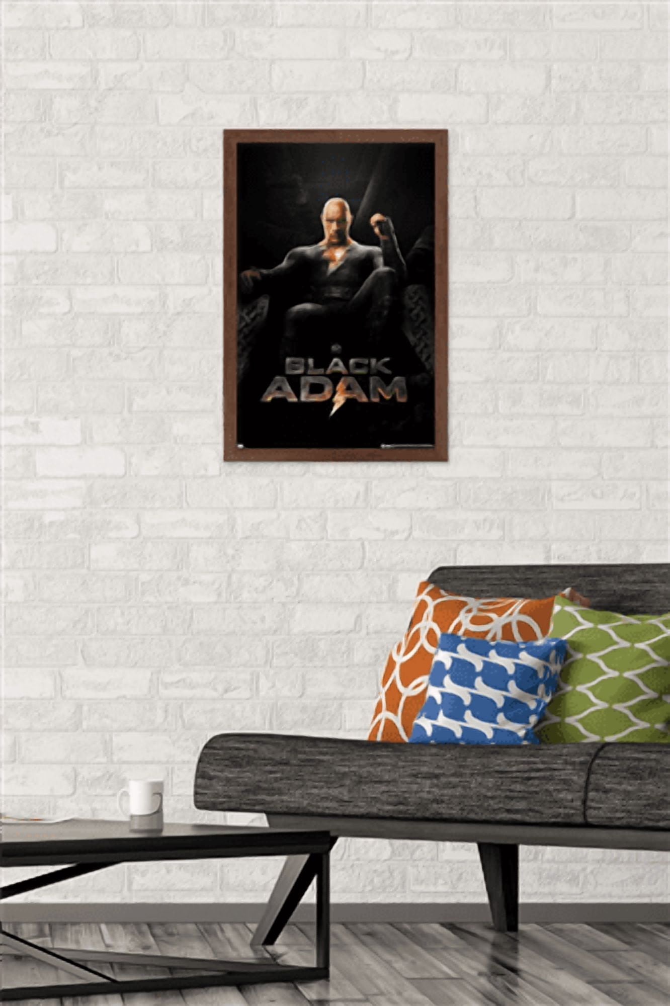 DC Comics Movie Black Adam - Throne One Sheet Wall Poster, 14.725" x 22.375" Framed