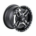 thumbnail image 4 of 4/156 Tusk Beartooth Wheel 14x7 4.0 + 3.0 Machined/Black For POLARIS GENERAL 4 1000 EPS 2017-2021, 4 of 8