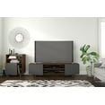 thumbnail image 4 of Nexera Helix 72-inch TV Stand, Truffle and Charcoal Grey, 4 of 6