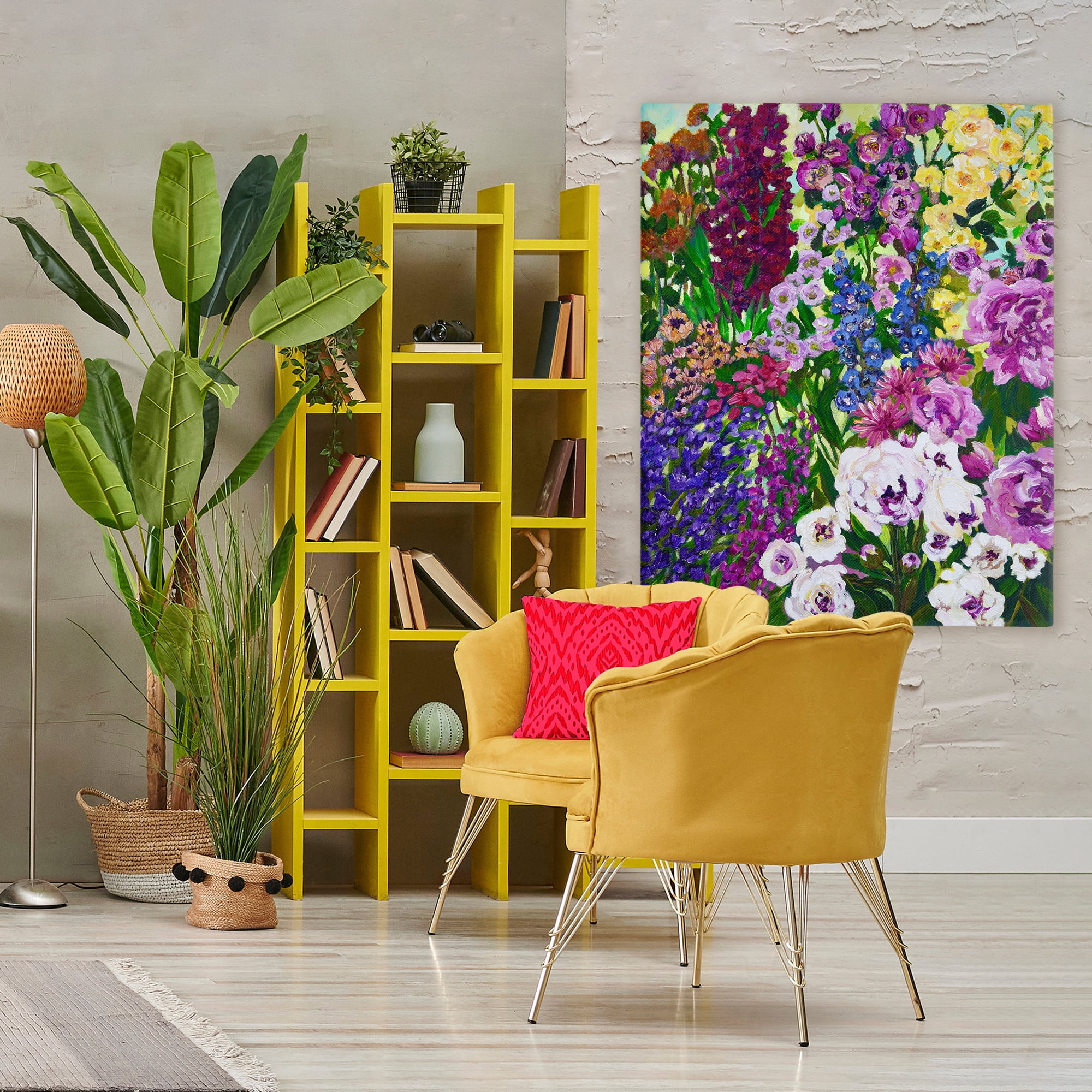 Stupell Industries Lush Greenhouse Garden Flowers Canvas Wall Art, design by Lee Ann Zirbes