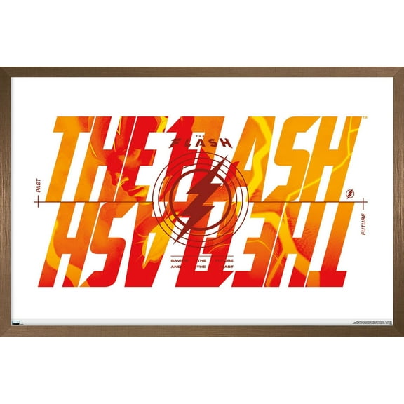 DC Comics Movie The Flash - Reverse Wall Poster, 14.725" x 22.375" Framed