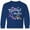 Royal Blue, variant on Inktastic Thankful and Blessed Inspirational Saying with Flowers Long Sleeve Youth T-Shirt