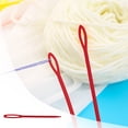 thumbnail image 2 of Plastic Crochet Hooks Knitting Needles Sewing Tools Needlework Craf 3PCS/1PC Bule/Red/Green, 2 of 4