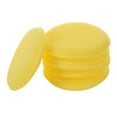 thumbnail image 2 of 10 x Yellow Car Wax Polish Applicator Pad Large 5Inch Soft Foam Sponge Pads, 2 of 8