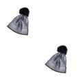 thumbnail image 2 of Sonducket Gorras de moda de de punto con brillo metálico de invierno, sombreros de otoño, accesorios para bolas de pelo con pompón, ciclismo Type1 NO1 Sonducket CBP258104, 2 of 6
