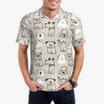 thumbnail image 1 of Fotbe Puppy Camiseta Polo de Golf para Hombre con Estampado – Camisa Deportiva Transpirable con Cuello Abotonado-Small, 1 of 6