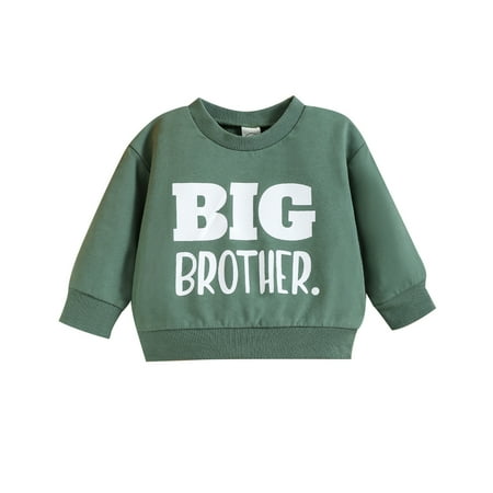 

LIhncine Boys Hoodies BIG Letter Printed Two Color Autumn Winter Long Sleeved Pullover Casual Hoodie Boys Sweatshirts(Green 18-24 Months)