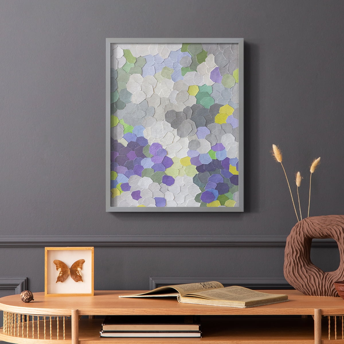 A Garden in Provence in Paper Solid Wood 8 x 10 Framed Print