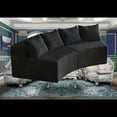 thumbnail image 5 of Plush Corduroy Curved Sectional Sofa with 4 Pillows|Modular Design for Multi-Spaces, 5 of 9