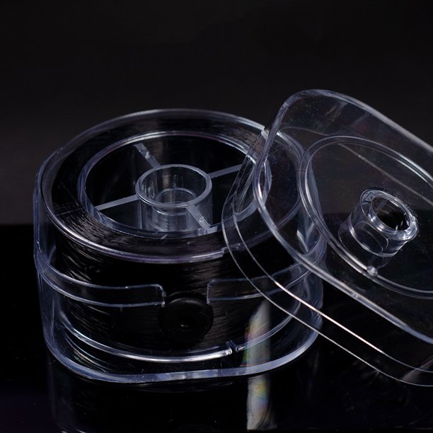 Línea elástica plana, caja cuadrada, pulsera de línea Duke, línea de cristal, cuentas para usar, cuerda elástica de línea Duke, cuerda con cuentas